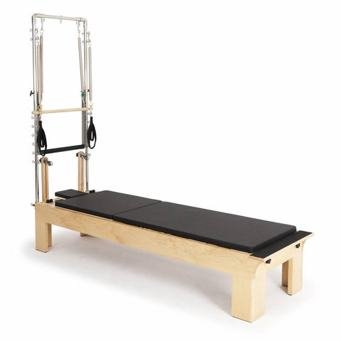 Image of Elina Pilates Physio Physical Therapy Wood Reformer with Tower - Barbell Flex