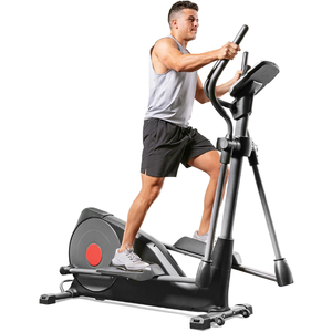Sunny Health & Fitness Pre-Programmed Elliptical Trainer, 18 inch Stride