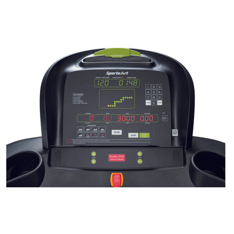 SportsArt T615-CHR Foundation Eco-Glide & Contact Heart Rate Treadmill - Barbell Flex
