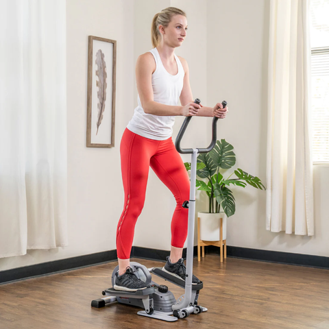 Image of Sunny Health & Fitness Magnetic Standing Elliptical with Handlebars