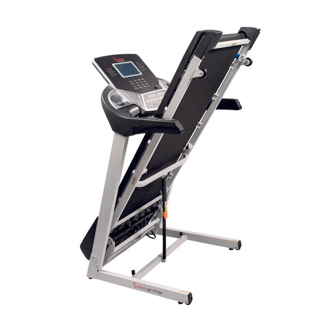Image of Sunny Health & Fitness Energy Flex Motorized Treadmill - Barbell Flex