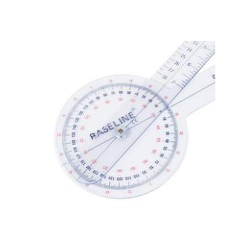 Image of 3B Scientific 360 Degree Baseline Clear Plastic ISOM Goniometer - Barbell Flex