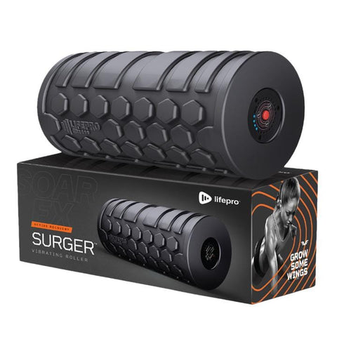 Image of LifePro Surger 4-Speed Vibrating Post-Workout Recovery Foam Roller - Barbell Flex