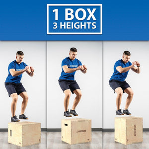 Synergee 3-in-1 Plywood Plyo Boxes - Barbell Flex