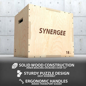 Synergee 3-in-1 Plywood Plyo Boxes - Barbell Flex