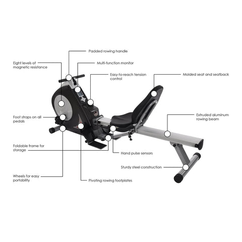 Image of Stamina Conversion II Multi-Function Recumbent Bike/Rower - Barbell Flex