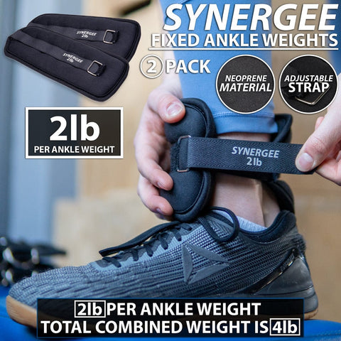 Image of Synergee Neoprene Fixed Ankle/Wrist Weights - Barbell Flex