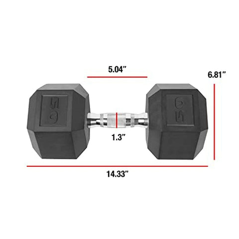 Image of CAP Barbell Coated Hex Dumbbell With CT Handle - Barbell Flex