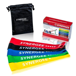 Synergee Latex Muscle Toning Mini Bands - Barbell Flex