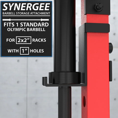 Image of Synergee Power Squat Rack Holder Attachments - Barbell Flex