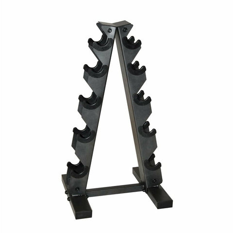 Image of CAP Barbell A-Style Dumbbell Black Metal Storage Rack - Barbell Flex