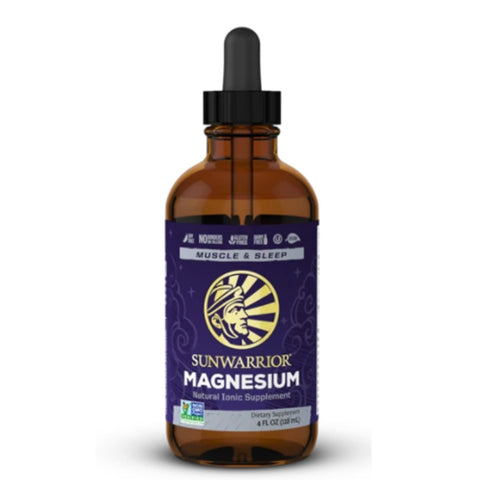 Image of Sunwarrior 4oz Magnesium Natural Ionic Supplement - Barbell Flex
