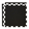 TrafficMaster 25.7 sq. ft. Eco-Lock isometric Black Rubber Gym/Weight Room Flooring Tiles - Barbell Flex