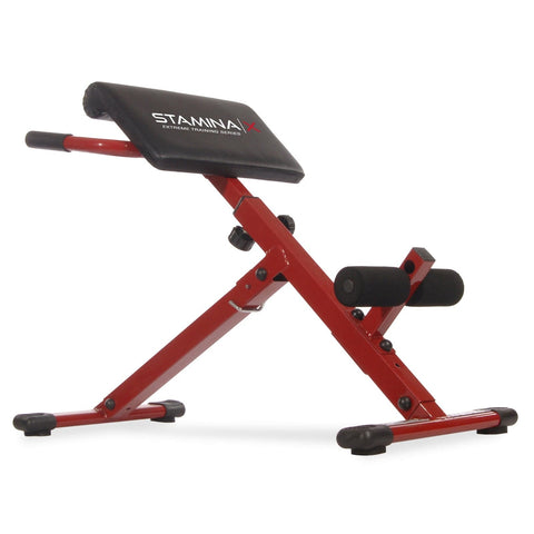 Image of Stamina X Hyper Red Full Body Workout Bench - Barbell Flex