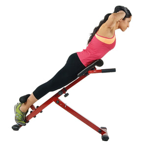 Stamina X Hyper Red Full Body Workout Bench - Barbell Flex