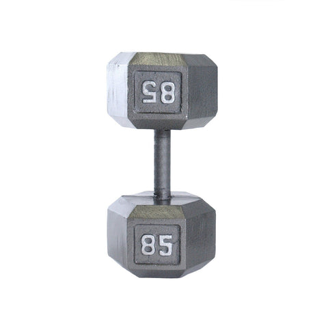 Image of CAP Barbell Cast Iron Hex Gray Dumbbell - Barbell Flex