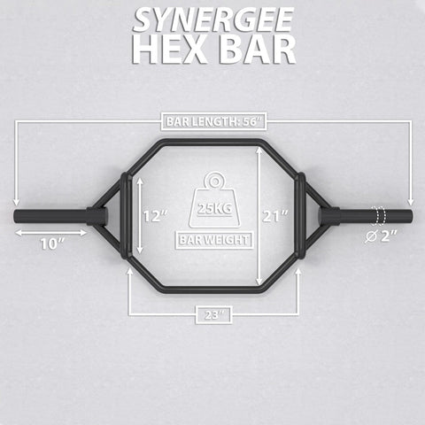 Image of Synergee Specialty Deadlift Hex Trap Bar - Barbell Flex