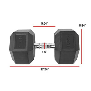 CAP Barbell Coated Hex Dumbbell With CT Handle - Barbell Flex