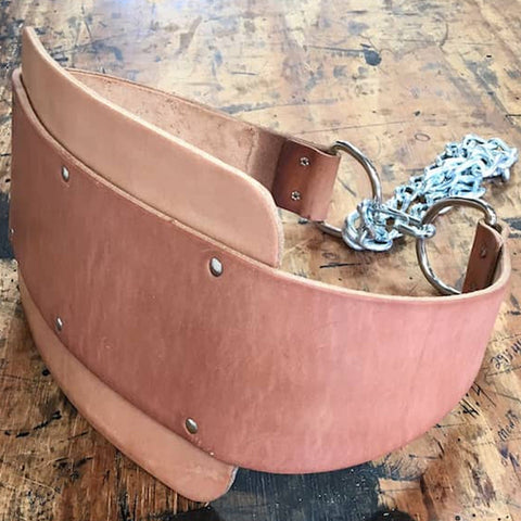 Image of General Leathercraft Leather Dip Belt - Barbell Flex
