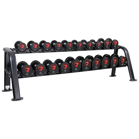 Image of American Barbell 10-Pair Commercial Dumbbell Storage Rack - Barbell Flex