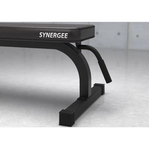 Synergee 1000lb Weight Capacity 11-Gauge Steel Black Flat Bench Press - Barbell Flex