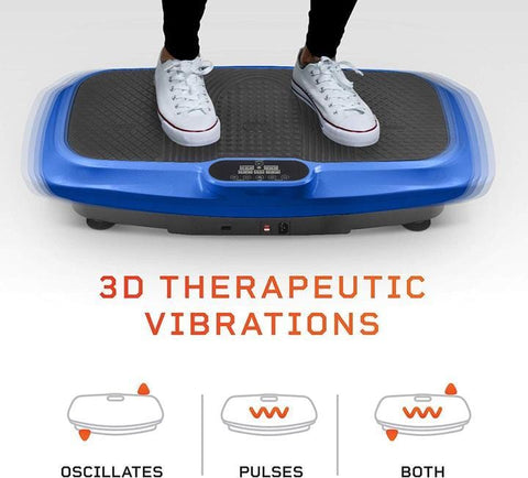 Image of LifePro Turbo 3D Vibration Plate Body Exercise Workout Equipment Machine - Barbell Flex