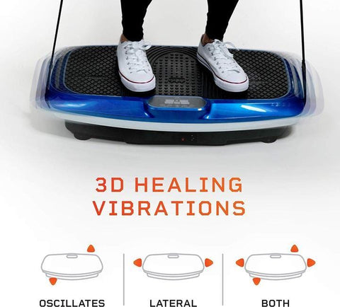 Image of LifePro Hovert 3D Vibration Plate Body Exercise Workout Equipment Machine - Barbell Flex