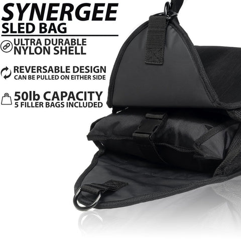 Image of Synergee Weight Sled Trainer With Adjustable Leash and Belt - Barbell Flex