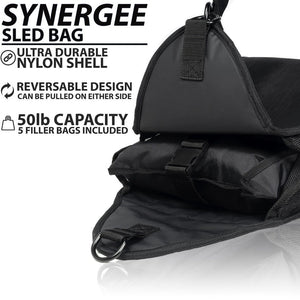 Synergee Weight Sled Trainer With Adjustable Leash and Belt - Barbell Flex