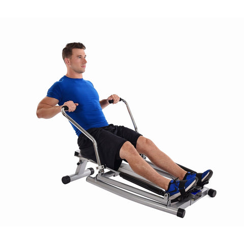 Image of Stamina 1215 Orbital Rower with Free Motion Arms Rowing Machine - Barbell Flex