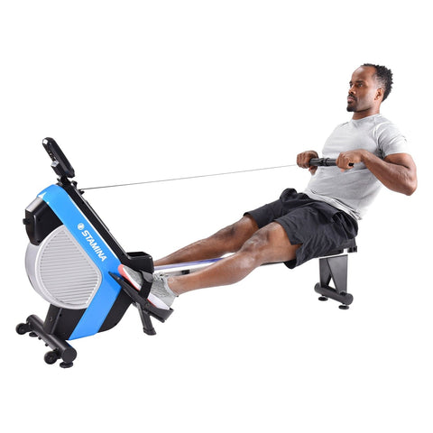 Image of Stamina DT Pro Dynamic Air Resistance Rowing Machine 1409 - Barbell Flex