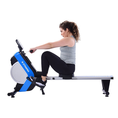 Image of Stamina DT Pro Dynamic Air Resistance Rowing Machine 1409 - Barbell Flex