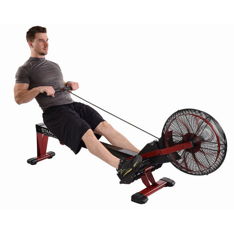 Image of Stamina X Air Rower Steel Frame Construction Rowing Machine 1412 - Barbell Flex