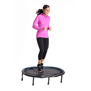Stamina Compact and Durable Oval Fitness Trampoline - Barbell Flex