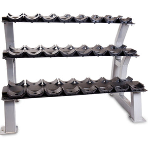CAP Barbell 3-Tier 44" Storage Rack With Saddles For Chrome Dumbbells - Barbell Flex