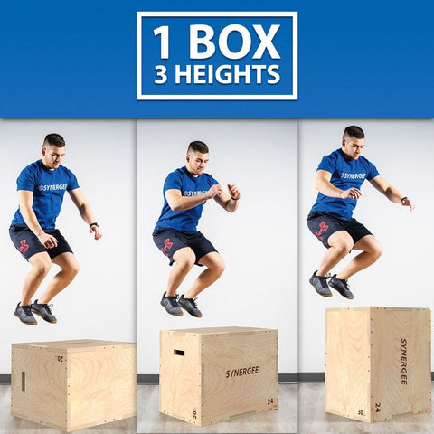 Image of Synergee 3-in-1 Plywood Plyo Boxes - Barbell Flex