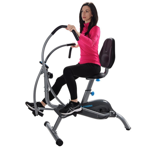 Image of Stamina Active Aging EasyStep Recumbent Stepper - Barbell Flex