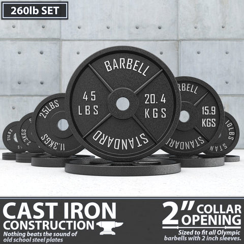 Synergee 2" Standard Solid Metal Weight Plates - Barbell Flex