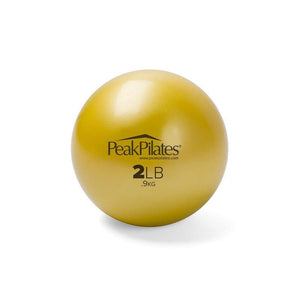 Peak Pilates 2lb Yellow Pilates Weighted Balls - Pair of 2 - Barbell Flex