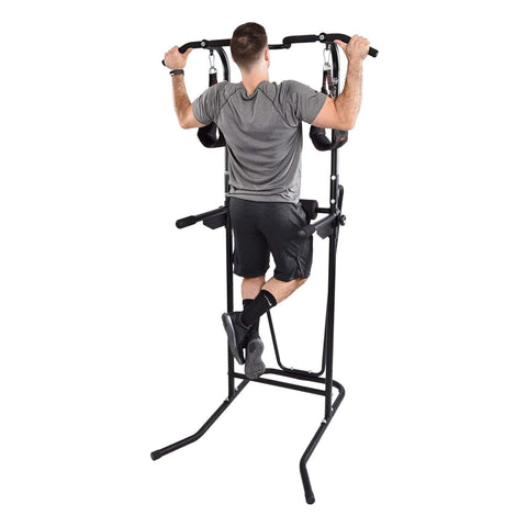 Image of Stamina Power Tower 1698 Pull Up Station - Barbell Flex