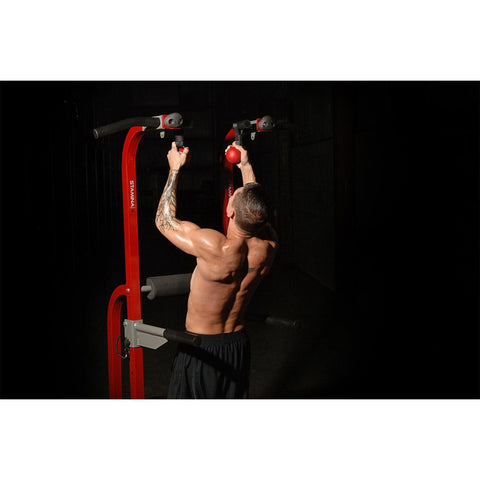 Image of Stamina Red X Fortress Power Tower - Barbell Flex