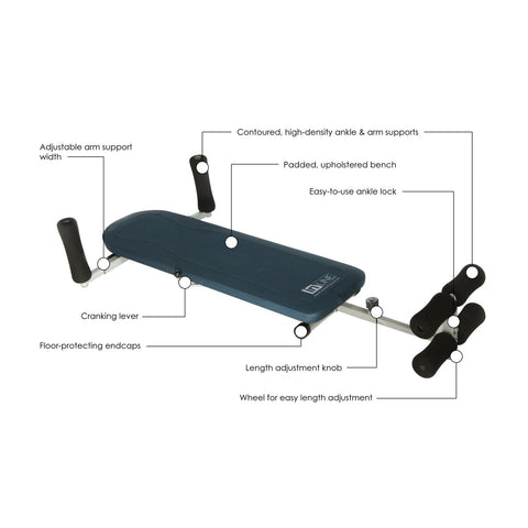 Image of Stamina InLine Contoured and Comfortable Back Stretch Bench - Barbell Flex