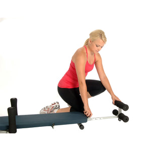 Stamina InLine Contoured and Comfortable Back Stretch Bench - Barbell Flex