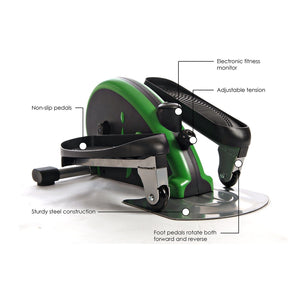 Stamina InMotion Compact and Lightweight Elliptical Compact Strider Trainer - Barbell Flex