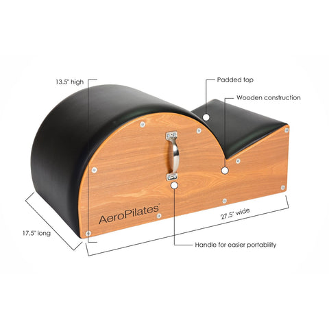 Image of Stamina AeroPilates Spine Corrector Wooden Construction Barrel - Barbell Flex
