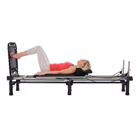 Stamina AeroPilates 700 Four Cords Reformer With Stand and Rebounder - Barbell Flex
