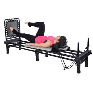 Stamina AeroPilates 701 Four Cords Reformer With Stand and Rebounder - Barbell Flex