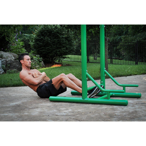 Image of Stamina Outdoor Weather-Resistant Fitness Power Tower - Barbell Flex