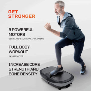 Lifepro Rumblex 4D Max Vibration Plate Recovery Exercise Machine Black - Barbell Flex