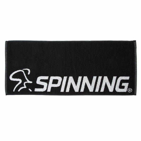 Image of Spinning Black and White Towel - Barbell Flex